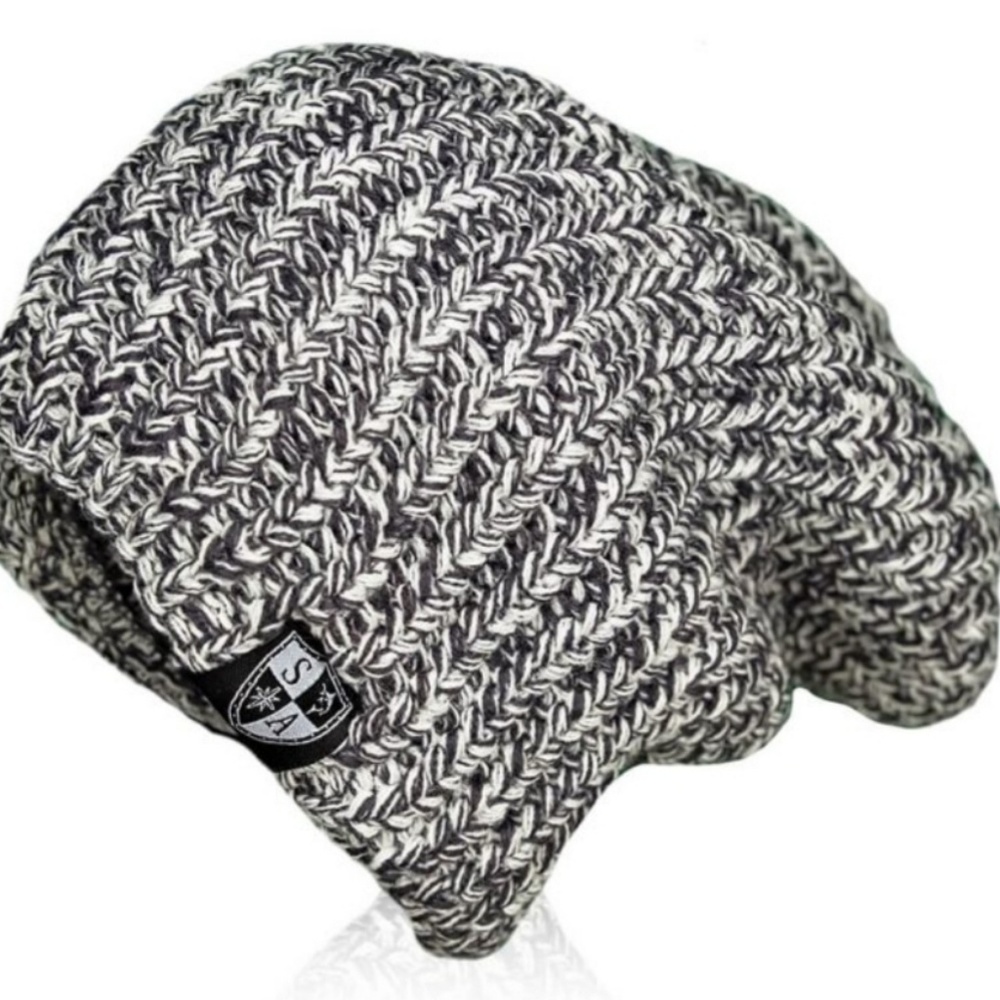 Mixed Grey relaxed Beanie